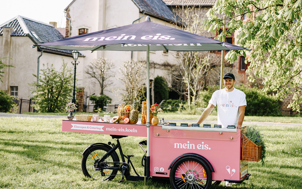 Eisfahrrad buchen mein eis Foodtruck Eisbike mobil koeln bonn duesseldorf